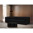 Meridian Furniture Dimple 5 Piece Black Terrazzo Pattern Iron Metal Coffee Table