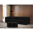 Meridian Furniture Dimple 5 Piece Black Terrazzo Pattern Iron Metal Coffee Table