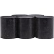 Meridian Furniture Dimple 5 Piece Black Terrazzo Pattern Iron Metal Coffee Table