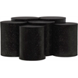 Meridian Furniture Dimple 6 Piece Black Terrazzo Pattern Iron Metal Coffee Table