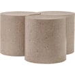 Meridian Furniture Dimple 3 Piece Taupe Terrazzo Pattern Iron Metal Coffee Table