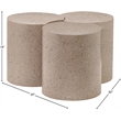 Meridian Furniture Dimple 3 Piece Taupe Terrazzo Pattern Iron Metal Coffee Table