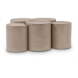 Meridian Furniture Dimple 5 Piece Taupe Terrazzo Pattern Iron Metal Coffee Table