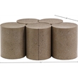 Meridian Furniture Dimple 5 Piece Taupe Terrazzo Pattern Iron Metal Coffee Table