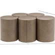 Meridian Furniture Dimple 5 Piece Taupe Terrazzo Pattern Iron Metal Coffee Table