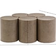 Meridian Furniture Dimple 5 Piece Taupe Terrazzo Pattern Iron Metal Coffee Table