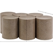 Meridian Furniture Dimple 6 Piece Taupe Terrazzo Pattern Iron Metal Coffee Table