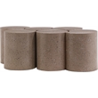 Meridian Furniture Dimple 6 Piece Taupe Terrazzo Pattern Iron Metal Coffee Table