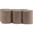 Meridian Furniture Dimple 6 Piece Taupe Terrazzo Pattern Iron Metal Coffee Table