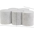 Meridian Furniture Dimple 5 Piece White Terrazzo Pattern Iron Metal Coffee Table