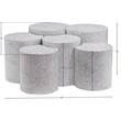 Meridian Furniture Dimple 6 Piece White Terrazzo Pattern Iron Metal Coffee Table