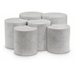 Meridian Furniture Dimple 6 Piece White Terrazzo Pattern Iron Metal Coffee Table