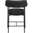 Meridian Furniture Blake Black Boucle Fabric Counter Stool (Set of 2)