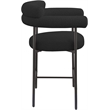 Meridian Furniture Blake Black Boucle Fabric Counter Stool (Set of 2)