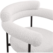 Meridian Furniture Blake Cream Boucle Fabric Counter Stool (Set of 2)