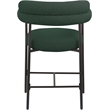 Meridian Furniture Blake Green Boucle Fabric Counter Stool (Set of 2)
