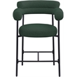 Meridian Furniture Blake Green Boucle Fabric Counter Stool (Set of 2)