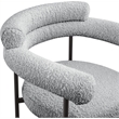 Meridian Furniture Blake Grey Boucle Fabric Counter Stool (Set of 2)
