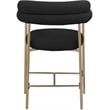 Meridian Furniture Blake Black Boucle Fabric Counter Stool (Set of 2)