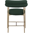 Meridian Furniture Blake Green Boucle Fabric Counter Stool (Set of 2)