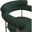 Meridian Furniture Blake Green Boucle Fabric Counter Stool (Set of 2)