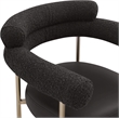 Meridian Furniture Blake Black Boucle Fabric Counter Stool (Set of 2)