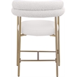 Meridian Furniture Blake Cream Boucle Fabric Counter Stool (Set of 2)