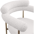 Meridian Furniture Blake Cream Boucle Fabric Counter Stool (Set of 2)