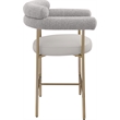 Meridian Furniture Blake Taupe Boucle Fabric Counter Stool (Set of 2)