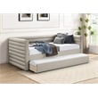 Meridian Furniture Beverly Beige Vegan Leather Twin Daybed