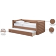 Meridian Furniture Beverly Cognac Vegan Leather Twin Daybed