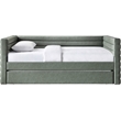 Meridian Furniture Beverly Green Vegan Leather Twin Daybed