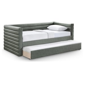 Meridian Furniture Beverly Green Vegan Leather Twin Daybed