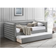 Meridian Furniture Beverly Grey Vegan Leather Twin Daybed