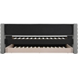 Meridian Furniture Beverly Grey Vegan Leather Twin Daybed