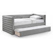 Meridian Furniture Beverly Grey Vegan Leather Twin Daybed