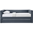 Meridian Furniture Beverly Navy Vegan Leather Twin Daybed