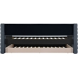 Meridian Furniture Beverly Navy Vegan Leather Twin Daybed