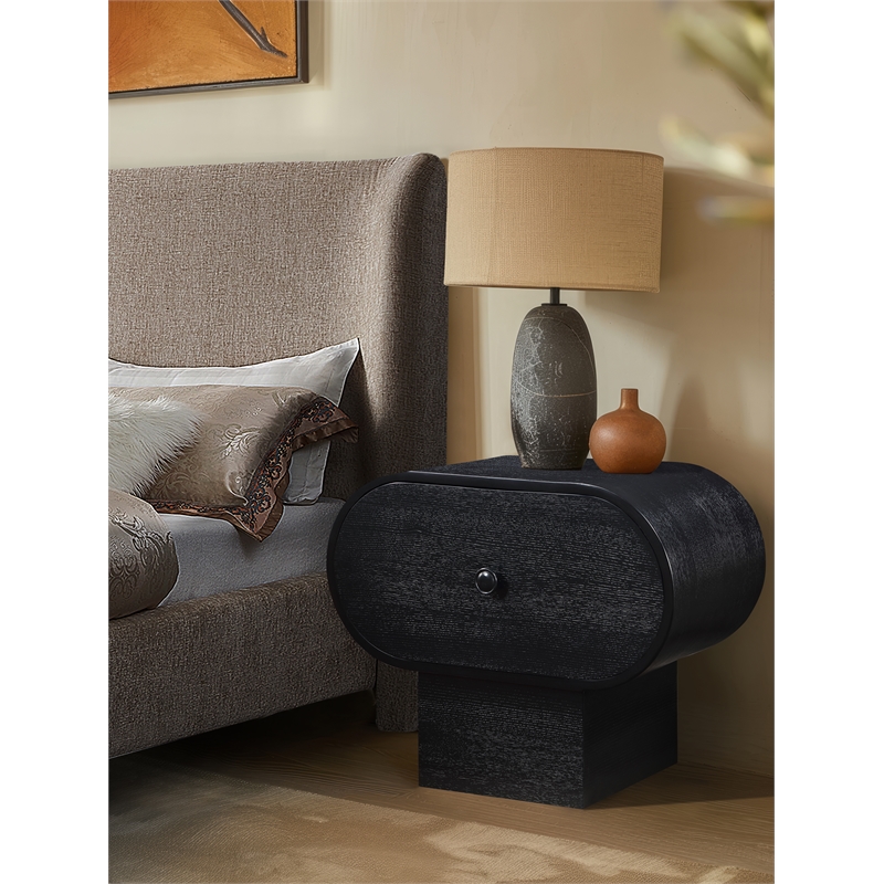 Meridian Furniture Harlow Black Night Stand