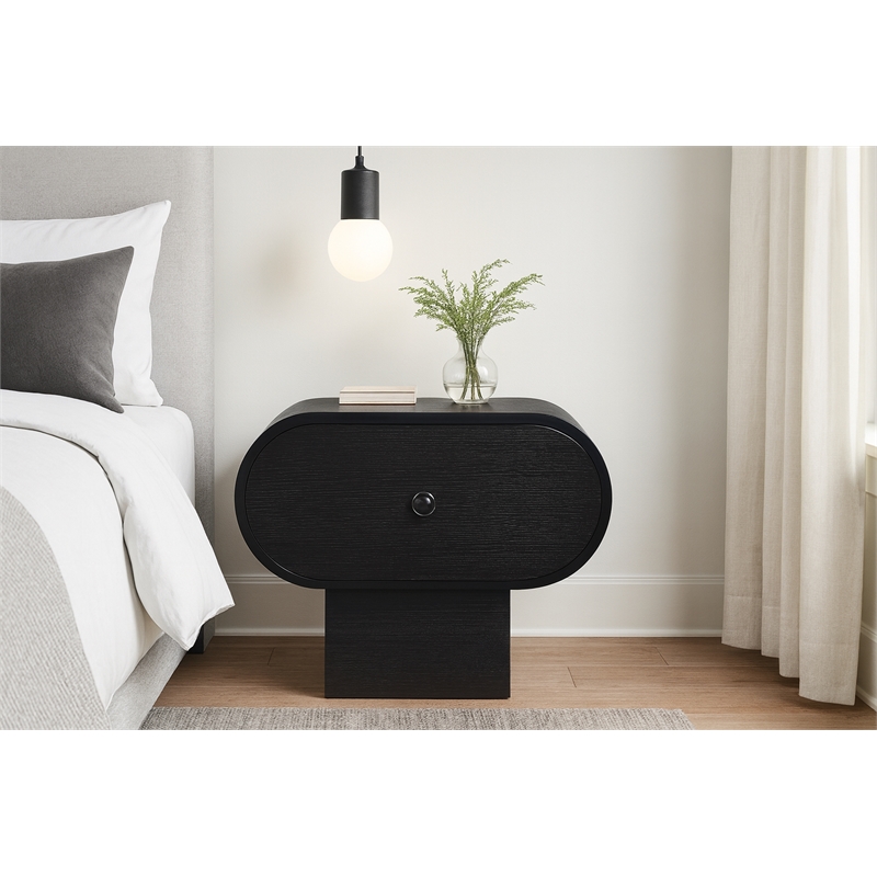 Meridian Furniture Harlow Black Night Stand
