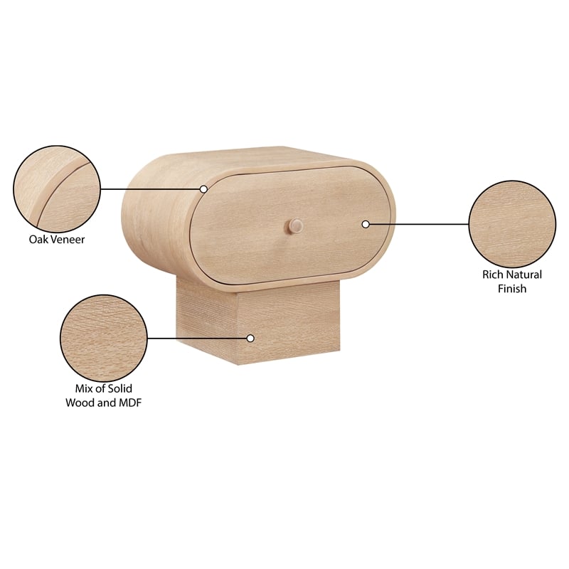 Meridian Furniture Harlow Night Stand - Thumbnail 4