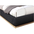 Meridian Furniture Rigby Black Boucle Fabric King Bed