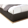 Meridian Furniture Rigby Brown Boucle Fabric King Bed