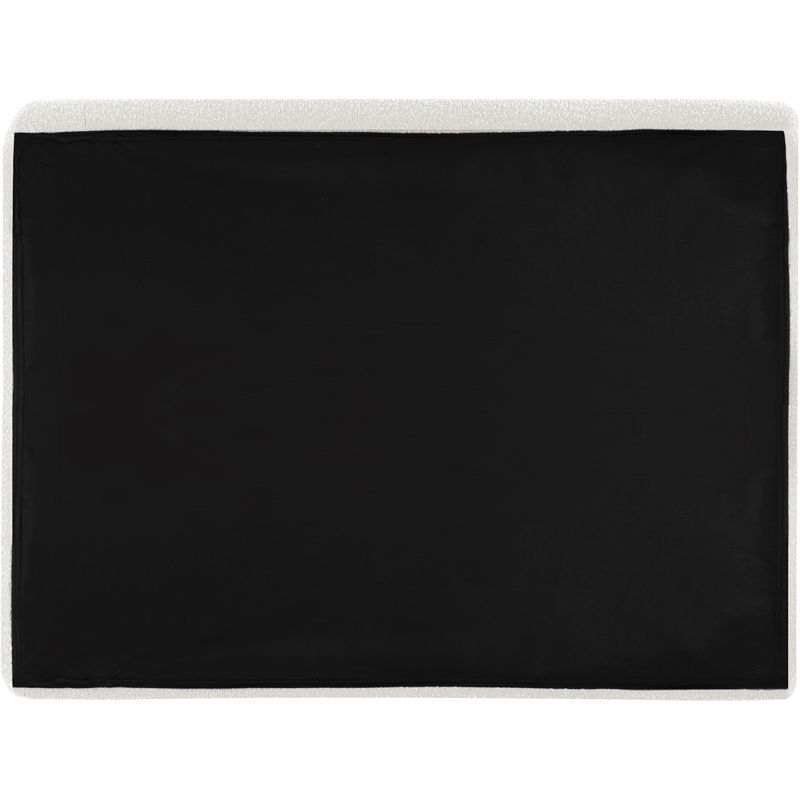 Meridian Furniture Rigby Cream Boucle Fabric Queen Bed