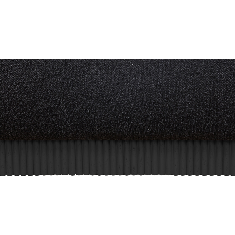 Meridian Furniture Rigby Black Boucle Fabric Queen Bed