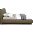Meridian Furniture Rigby Olive Boucle Fabric Queen Bed
