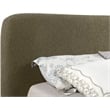 Meridian Furniture Rigby Olive Boucle Fabric Queen Bed
