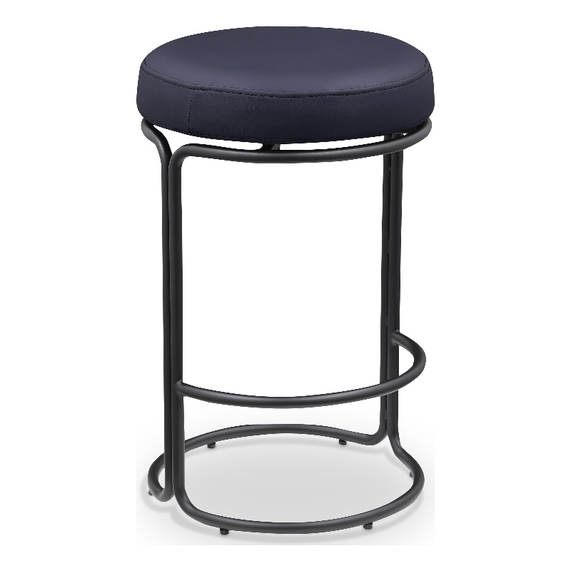 Meridian Furniture Madison Black Vegan Leather Counter Stool (Set of 2)