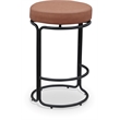 Meridian Furniture Madison Cognac Vegan Leather Counter Stool (Set of 2)