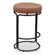 Meridian Furniture Madison Cognac Vegan Leather Counter Stool (Set of 2)